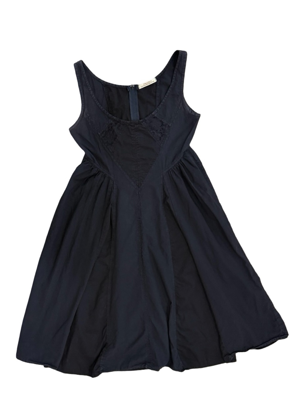 Prairie Underground Black Cotton Babydoll Dress